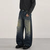 Mosaic Faded Bell Leg Washing Denim
