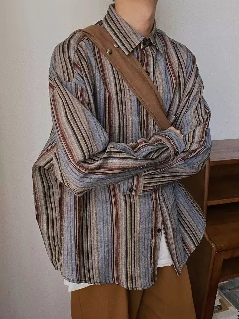 Bold Stripe Oversize Trendy Top