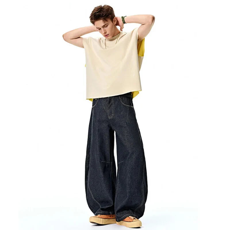 Easy Fit Relaxed Bell Leg Denim