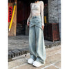 2000s Sleek Heritage Mosaic Blue Relaxed Denim