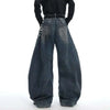 Metal chain decorate loose wide Leg Denim