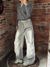 2000s Classic Ombre Utility Denim