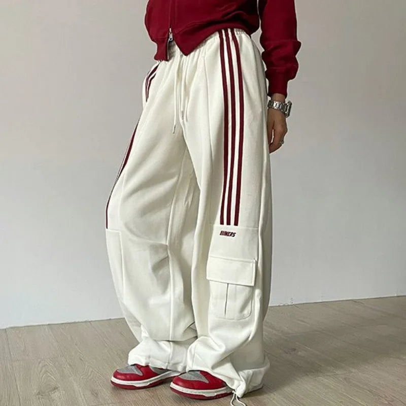 Vintage Wide Leg Western Baskılı Jogger, önden görünüm — Navra Wear