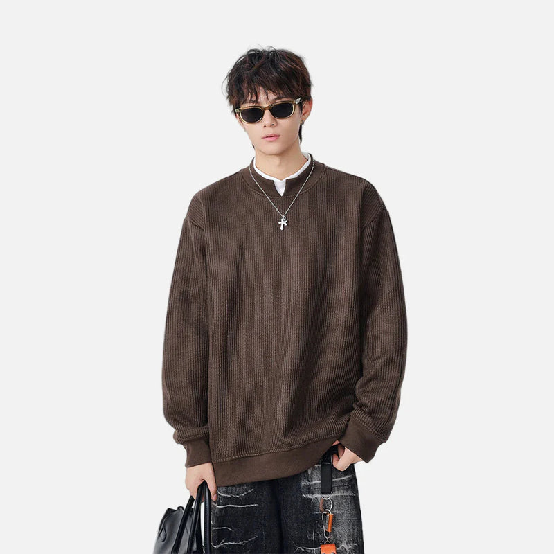 Frost Mock Neck Knit Top