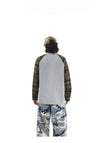 Faded Era Terrain-Print Henley Collar Long T-Shirt