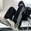 Çizgili Bol Kesim Jogger, detay görünüm — Navra Wear