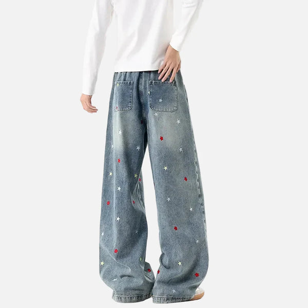 Western Style Stellar Patch Relaxed Denim alternatif görünüm