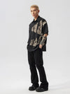 Featherlight Retro Lapel Loose Top
