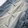 Modern Designer Relaxed Pintuck Denim Bell Leg Denim
