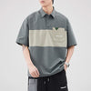 Corean Style Vibrant Short Sleeve Crewneck Collar-Knit T-Shirt