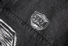 Embroidered Number Hooded Field Jacket