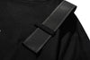 Digital-Age Oversized Print Patterned Ribbon T-Shirt