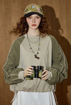 Adjustable Cuff Boxy Sweatshirt