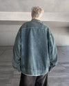 K-Denim Stand Collar Street Top