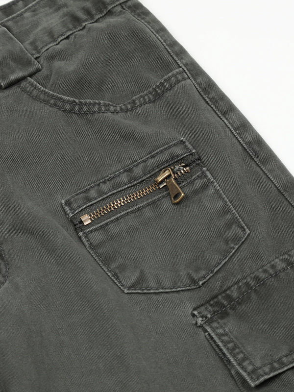 Y2K Women Solid Street Pants alternatif görünüm
