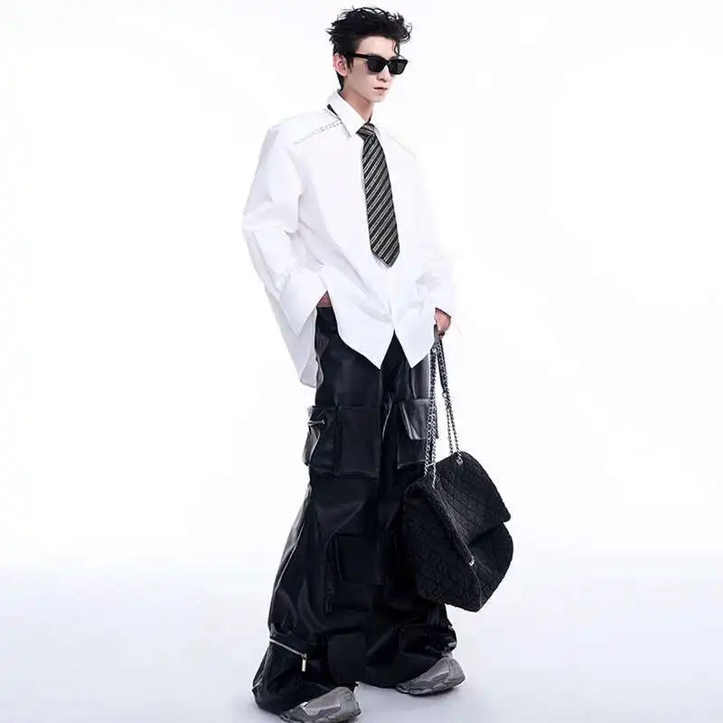 Chic Timeless City-Ready Leather Street Pants