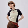 Urban-Edge Classic Epoch Faded Era Hallyu Style Slim Spliced T-Shirt
