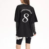 Back-In-Time Horizontal-Lines Short Sleeve Weekend T-Shirt