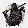 Rising-Sun Ninja Illustrated T-Shirt