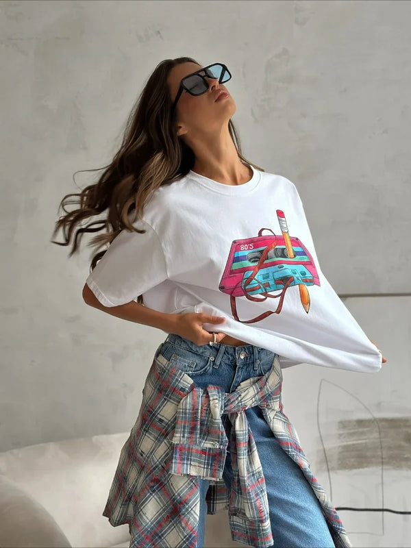 Faded Era Hip Hop Imprinted Cotton T-Shirt alternatif görünüm