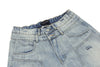 Yıkanmış Wide Leg Şort, yakın çekim — Navra Wear