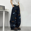 High-Quality Cute Mosaic Relaxed Classic Denim