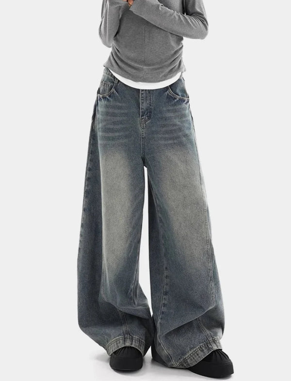 Metro Classic Rinse Faded Bell Leg Denim alternatif görünüm