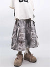 Heritage Metro Torn Hole Denim Shorts