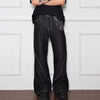 Heritage Dark Woven Pattern Printed Sleek Denim