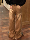 2000s Style Mosaic Bell Leg Denim