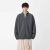Fermuarlı Basic Sweatshirt, detay görünüm — Navra Wear