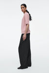 Women Pink Ethereal Spring Everyday Knit T-Shirt
