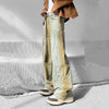 Metro Rinse Blue Relaxed Stack Denim
