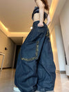 Western Style Blue Relaxed Classic Bell Leg Denim