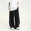 Vintage Wide Leg Çizgili Jogger, arka görünüm — Navra Wear