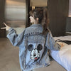 Graphic Cartoon Embroidered Denim Jacket
