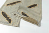 Metro Wild Print Patch Rivets Torn Denim