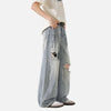 Versatile 2000s High-Rise Torn Relaxed Denim