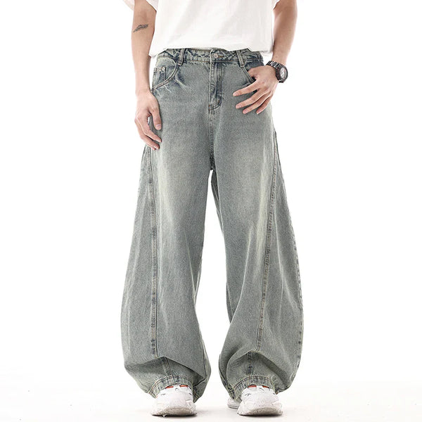 High Quality Relaxed Staple Bell Leg Denim