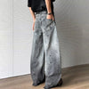 Plush Seoul Style Ombre Bell Leg Denim