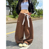 Y2K Wide Leg Japon Baskılı Jogger, yan görünüm — Navra Wear