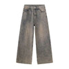 Mosaic Chic Wornout Bell Leg Denim