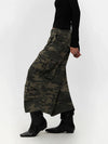 Cozy Heritage Camo Relaxed Pintuck Denim Shorts