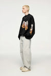 Kuru Kafa Baskılı Sweatshirt, detay görünüm — Navra Wear