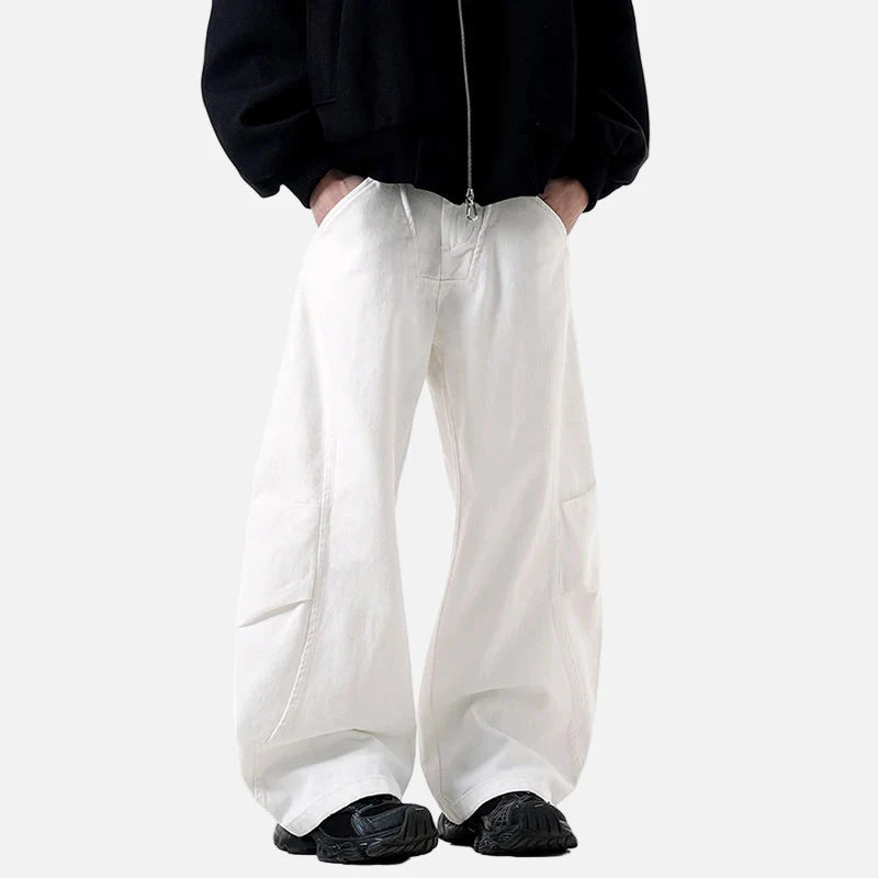 Western Pintuck Design Bell Leg Denim