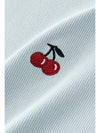 Cherry Needle-Art Scalloped T-Shirt
