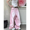 Pink Metro Oversized Relaxed Boyfriend Denim
