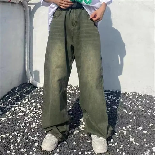 Metro Ombre Green Denim High-Rise Denim
