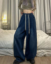 Kadın Baggy Jean Pantolon, kombin görünüm — Navra Wear