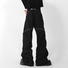 Zip Side Solid Trousers
